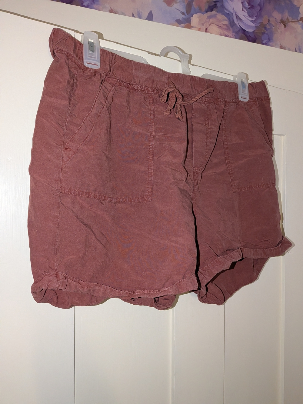 Thread & Supply Rosewood High-Waist Drawstring Shorts